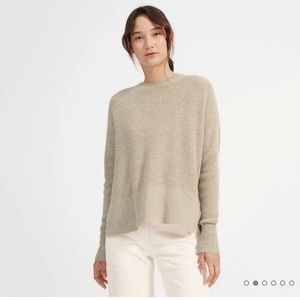 ISO Everlane Waffle Cashmere Sweater in OATMEAL